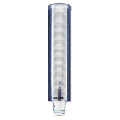 SAN C3260TBL Large Pull-Type Water Cup Dispenser, Translucent Blue SJMC3260TBL