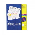 Avery Large Rotary Cards, Laser/Inkjet, 3 x 5, 3 Cards/Sheet, 150 Cards/Box AVE5386