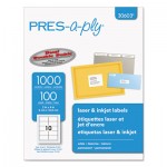 PRES-a-ply Laser Address Labels, 2 x 4, White, 1000/Box AVE30603
