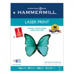 Hammermill Laser Print Office Paper, 3-Hole Punch, 98 Brightness, 24lb, Ltr, White, 500/Rm HAM107681