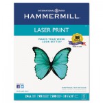 Hammermill Laser Print Office Paper, 98 Brightness, 24lb, 8-1/2 x 11, White, 500 Sheets/Rm HAM104604