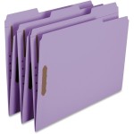 Lavender Colored Fastener File Folders with Reinforced Tabs 12440