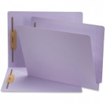 Lavender End Tab Colored Fastener File Folders with Reinforced Tab 25540