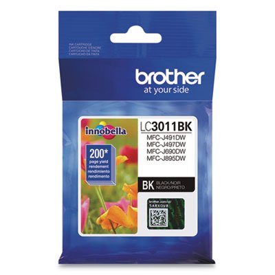 Brother LC3011BK Ink, Black BRTLC3011BK