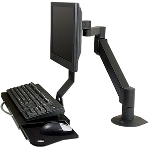 Innovative LCD Data Entry Arm with Flip-up Keyboard 7509-1000HY-124
