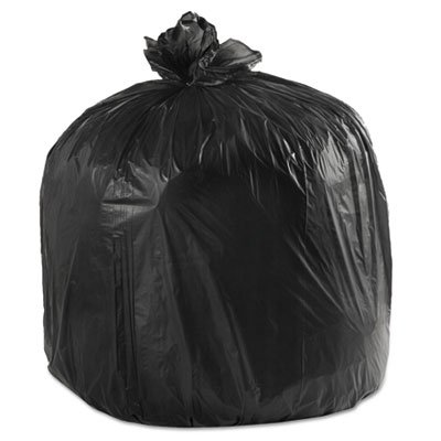 BWK 4046H LD Can Liners, 40-45gal, .60mil, 40w x 46h, Black, 25 Bags/Roll, 4 Rolls/CT BWK4046H