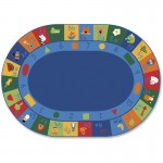 Learning Blocks Oval Seating Rug 7006
