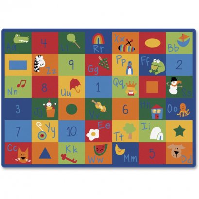 Learning Blocks Rectangle Rug 7000