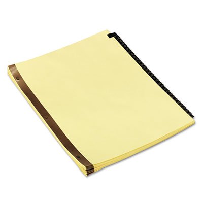 UNV20822 Leather-Look Mylar Tab Dividers, 31 Numbered Tabs, Letter, Black/Gold, Set of 31 UNV20822