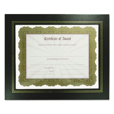 NuDell Leatherette Document Frame, 8-1/2 x 11, Black, Pack of Two NUD21202