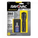 Rayovac RN3AAA-BA LED Aluminum Flashlight, 3 AAA Batteries (Included), Black RAYRN3AAABA