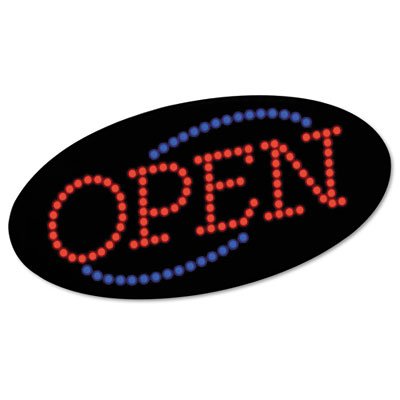 LED OPEN Sign, 10 1/2: x 20 1/8", Red & Blue Graphics COS098099