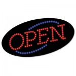 LED OPEN Sign, 10 1/2: x 20 1/8", Red & Blue Graphics COS098099
