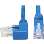 Tripp Lite Left-Angle Cat6 Ethernet Cable - 15 ft., M/M, Blue N204-015-BL-LA