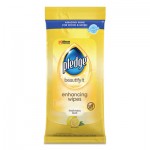 Pledge Lemon Scent Wet Wipes, Cloth, 7 x 10, White, 24/Pack, 12 Packs/Carton SJN319250