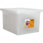 Lorell Letter/Legal Plastic File Box 68925