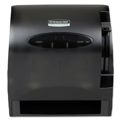 Kimberly-Clark Lev-R-Matic Roll Towel Dispenser, 13.3 x 9.8 x 13.5, Smoke KCC09765