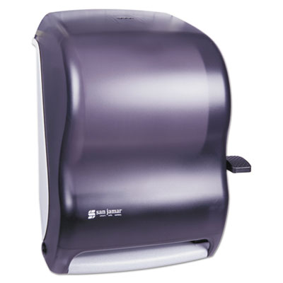 San Jamar Lever Roll Towel Dispenser, Classic, Black Pearl, 12 15/16 x 9 1/4 x 16 1/2