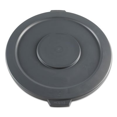 BWK 32GLWRLIDG Lids for 32-Gal Waste Receptacle, Flat-Top, Round, Plastic, Gray BWK32GLWRLIDG