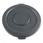 BWK 32GLWRLIDG Lids for 32-Gal Waste Receptacle, Flat-Top, Round, Plastic, Gray BWK32GLWRLIDG