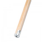 Lie-Flat Screw-In Mop Handle, Lacquered Wood, 1 1/8" dia. x 60"L, Natural BWK834