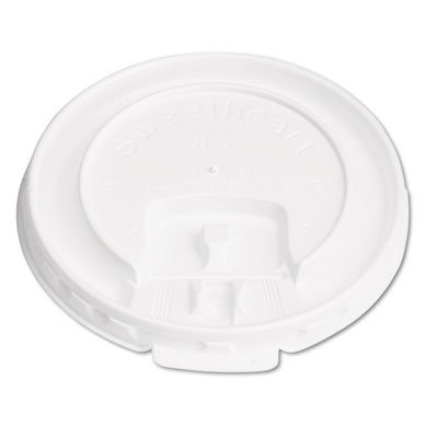Solo Lift Back & Lock Tab Cup Lids for Foam Cups, For SLOX8J, White, 2000/Carton SCCDLX8R
