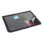 Artistic Lift-Top Pad Desktop Organizer with Clear Overlay, 22 x 17, Black AOP41700S