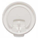 DLX8R-00007 Liftback & Lock Tab Cup Lids for Foam Cups, Fits 8 oz Trophy Cups, WE, 100/PK SCCDLX8RPK