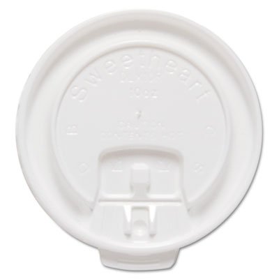 DLX10R-00007 Liftbk & Lock Tab Cup Lids for Foam Cups, Fits 10oz Cups, White, 2000/Carton SCCDLX10R