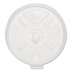 Dart Liftn'Lock Lids, 10-14oz Cups, Translucent, 100/Sleeve, 10 Sleeves/Carton DCC12FTLS