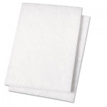 98 Light Duty Scour Pad, White, 6 x 9, 20/Carton BWK198