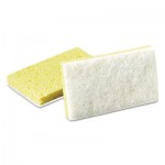 Scotch-Brite Light-Duty Scrubbing Sponge, #63, 3 1/2 x 5 5/8, Yellow/White MMM08251