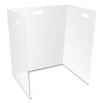 deflecto Lightweight Desktop Barriers, 22 x 16 x 24, Polypropylene, Clear, 10/Carton DEFPSBPP