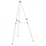 Quartet Lightweight Telescoping Tripod Easel, 38" to 66" High, Aluminum, Silver QRT50E