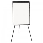 UNV43032 Lightweight Tripod Style Dry Erase Easel, 29 x 41, White/Black UNV43032