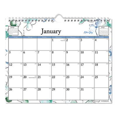 Blue Sky BLS101593 Lindley Wirebound Wall Calendar, 11 x 8.75, 2021 BLS101593