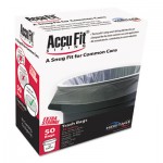 AccuFit H8053TC RC1 Linear Low Density Can Liners with AccuFit Sizing, 55 gal, 0.9 mil, 40" x 53", Clear