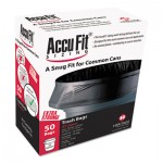AccuFit H7450TK RC1 Linear Low Density Can Liners with AccuFit Sizing, 44 gal, 0.9 mil, 37" x 50", Black