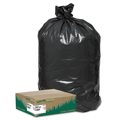 Earthsense Commercial RNW1TL80V Linear Low Density Large Trash and Yard Bags, 33 gal, 0.9 mil, 32.5" x 40
