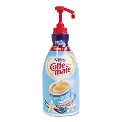 Coffee-mate 31803 Liquid Coffee Creamer, French Vanilla, 1.5 Liter Pump Bottle, 2/Carton NES31803CT