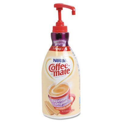 Coffee-mate 00050000137992 Liquid Coffee Creamer, Sweetened Original, 1500mL Pump Dispenser NES13799