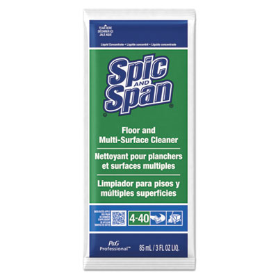 Spic and Span Liquid Floor Cleaner, 3 oz Packet, 45/Carton PGC02011
