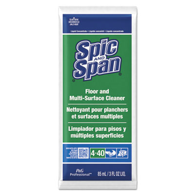 Spic and Span Liquid Floor Cleaner, 3 oz Packet, 45/Carton PGC02011