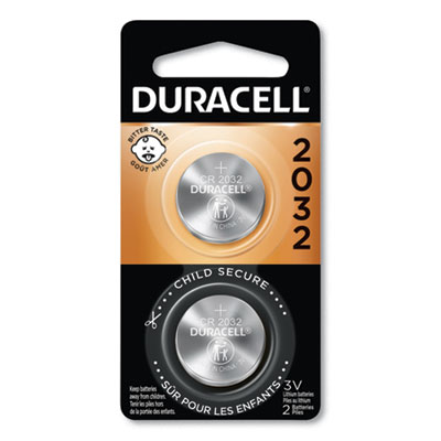 Duracell Lithium Medical Battery, 3V, 2/Pk DURDL2032B2PK