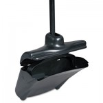 Rubbermaid Commercial FG253200BLA Lobby Pro Upright Dustpan, w/Cover, 12 1/2"W, Plastic Pan/Metal Handle, Black RCP253200BLA