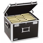 Locking File Chest Storage Box, Letter/Legal, 17-1/2 x 14 x 12-1/2, Black IDEVZ01008