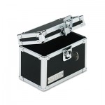 Vaultz Locking Index Card File with Flip Top Holds 350 3 x 5 Cards, Black IDEVZ01169