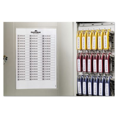 Durable Locking Key Cabinet, 54-Key, Brushed Aluminum, Silver, 11 3/4 x 4 5/8 x 11 DBL195323
