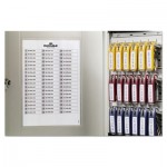 Durable Locking Key Cabinet, 54-Key, Brushed Aluminum, Silver, 11 3/4 x 4 5/8 x 11 DBL195323