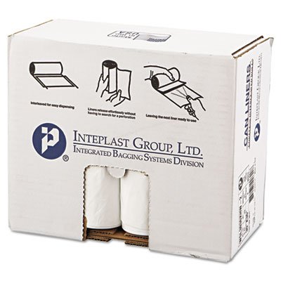 WSL3036XHW-2 Low-Density Can Liner, 30 x 36, 30gal, .7mil, White, 25/Roll, 8 Rolls/Carton IBSSL3036XHW2